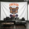 Bears Wall Tapestry, Aesthetic Printed Fabric Blanket, Suitable for Bedroom, Living Room, and Home Decor.