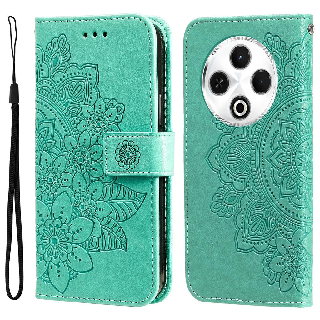 For TECNO Spark 30 4G Case Floral Pattern PU Leather Wallet Stand Phone Cover