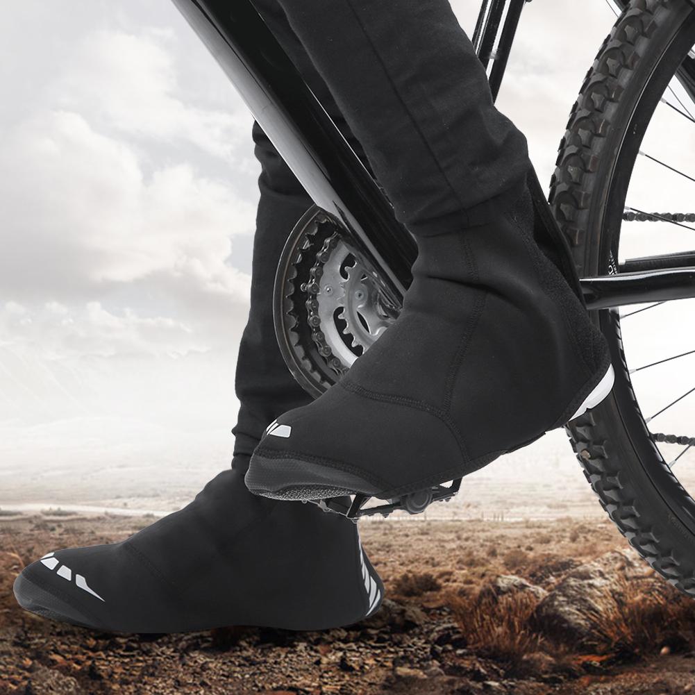 1 Pereche Acoperitoare Pantofi Ciclism Bicicletă Rezistent la Vânt Impermeabil Învelișuri pentru Ciclism Bicicletă Montană Negru XL