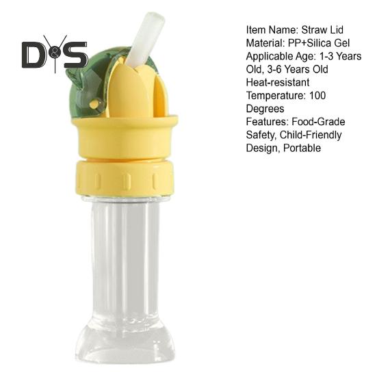 Beverage Water Bottle Straw Lid BPA-Free Twist Cap No Spill Silicone Cover Heat-Resistant Water Bottle Lid Compatible with Most Bottles