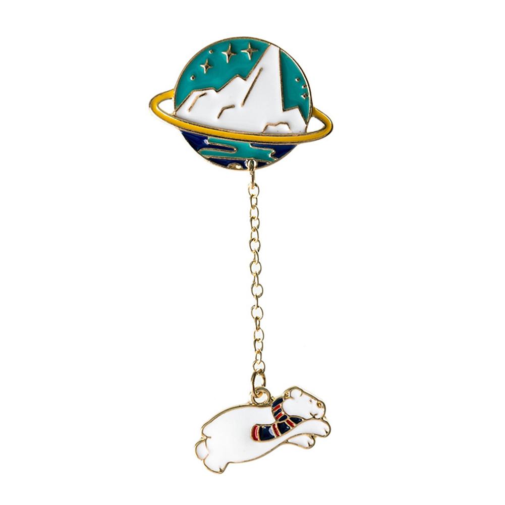 Space Travel Collection Enamel Pin Cartoon Planet Star Brooch Lapel Pin Custom Badge Gift