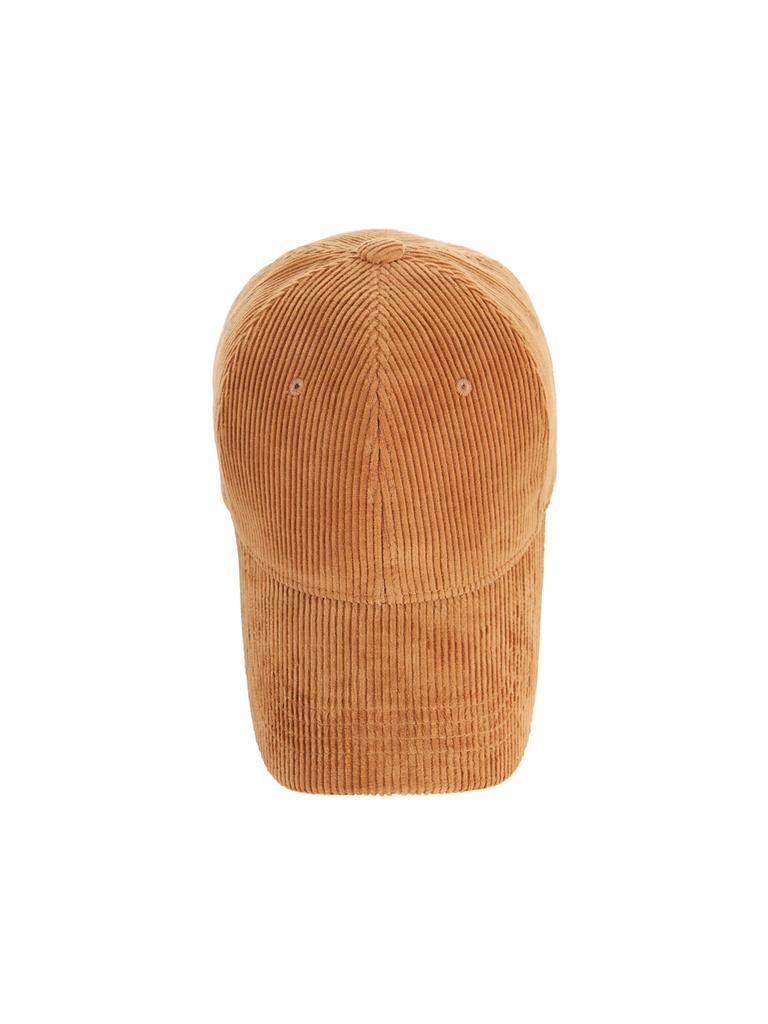 Bajal Gold Point Corduroy Oversized Ball Cap Brown