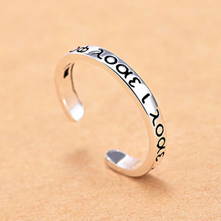 Opening Vintage Ring Female Simple Cold Wind Adjustable Index Finger Ring Small Fresh Personalized Finger Ring