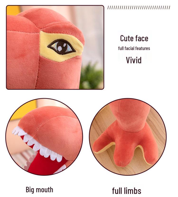 Large Tyrannosaurus Rex Plush Pillow - Cute Dinosaur Doll for Boys' Birthday