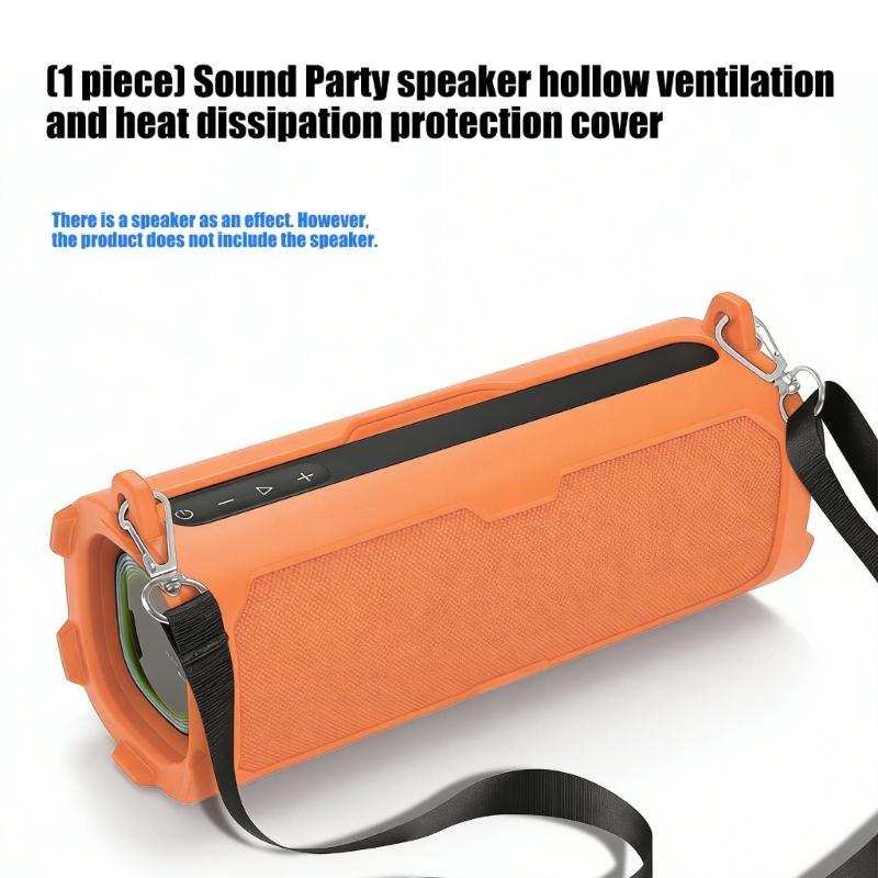 Soft Elasticity Skin Silicone Case For Sound Party Soundbox Shoulder Bag 360Degree Coverage Lightweight And Travel Friendly