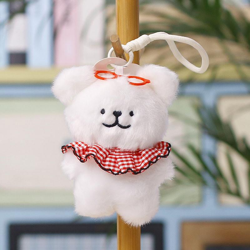 Cute Dog Plush Keychain Toy With Pp Cotton Filling For Kids And Adults