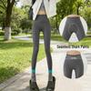 Versatile Gray Shark Pattern High-Waisted Slimming Yoga Leggings