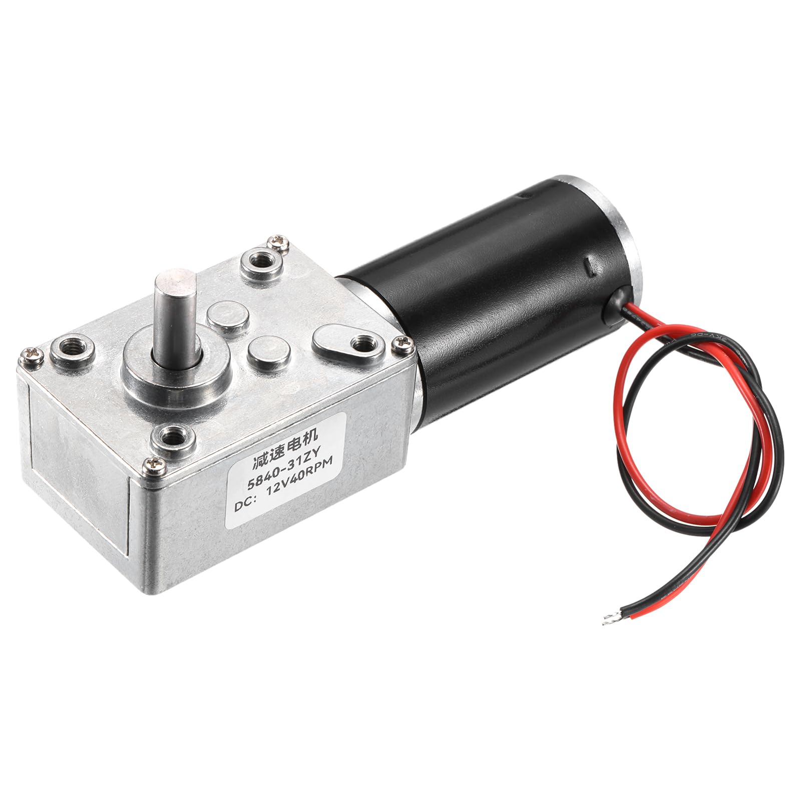

uxcell DC 12V 40 RPM Reversible Worm Reduction Motor 8mm D Shape Shaft High Torque Gearbox Reducer Motor for Vacuum Cleaner Printer Oven