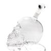 Láhev na vodku Crystal Head Láhve s hlavou lebky Kreativní gotická sklenice na víno s kohoutkem