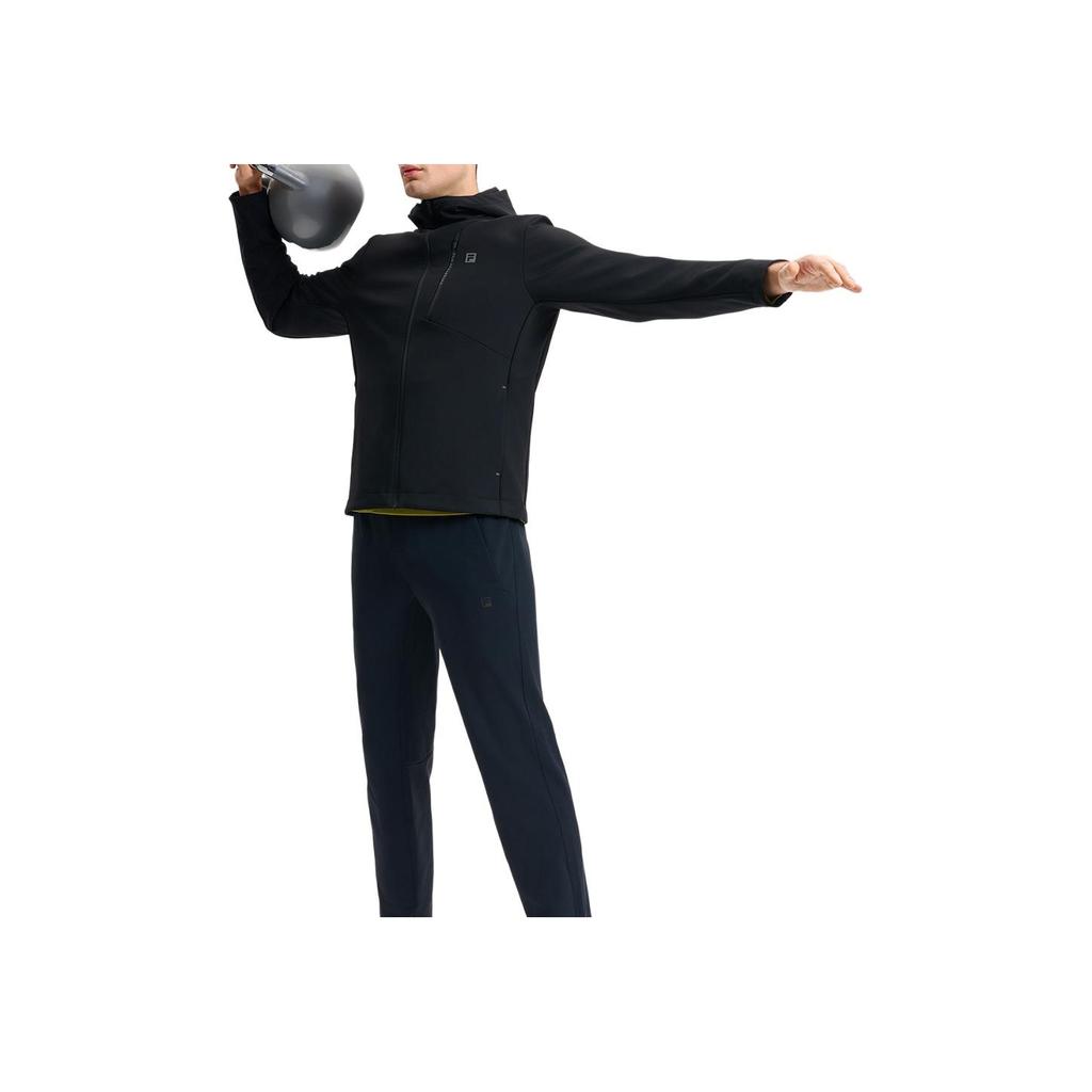 New FILA Fitness Jackets Coats Men's Pitch Black A11M511703F-BK