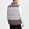 Li-Ning Color Block Warm Stand Collar Down Vest Men Vests Purple Gray AMRR011-4