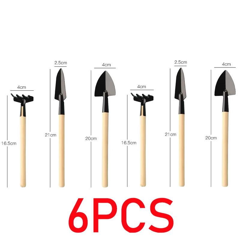 3PCS Planting Tools Mini Digging Weeding Garden Tool Set for Indoor Flower Pot Cactus Vegetables Small Plants Garden BZQ01