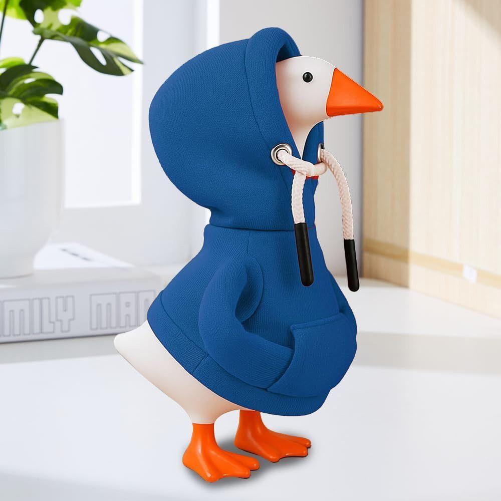 Disfraz Divertido de Ganso de 5 Pulgadas Sudaderas Rojas Suaves de Color Sólido Mini Sudaderas de Porche para Ganso Disfraz de Ganso de Mesa Para Decoración de Mesa