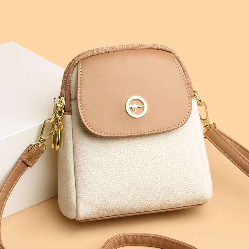 

Женская вертикальная сумка через плечо из мягкой кожи 2024 года — простая, модная, универсальная