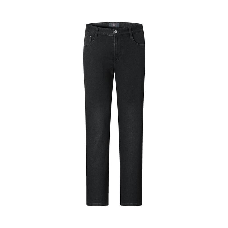 Septwolves Men's Slim Fit Black Stretch Jeans