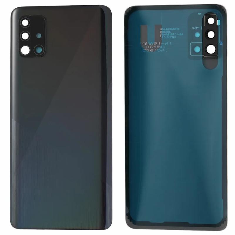 For Samsung Galaxy A51 4G SM-A515 Battery Housing with Adhesive Sticker+Camera Lens Cover (without Logo)
