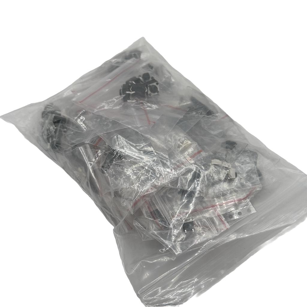 125 Stück 25 Typen Micro Takt Taster Schalter Sortiertes Kit SMD DIP 2*4 3*6 4*4 6*6 12*12 Reset Mini Kippschalter für Arduin