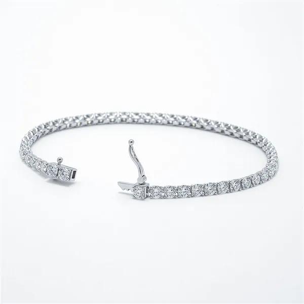 14K Lab-worn Diamond Tennis Bracelet 17cm 4-prong 0.1 carat