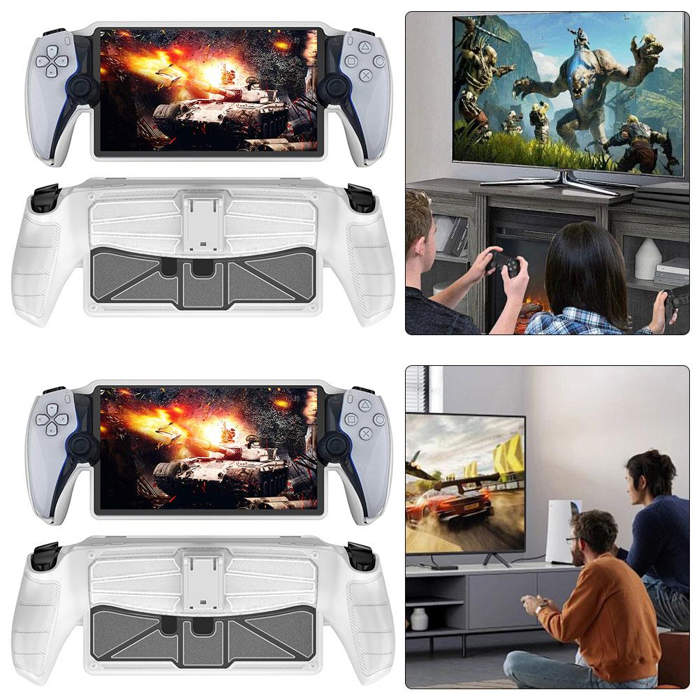 

AU 2Pcs TPU защитный чехол с подставкой чехол для игровой консоли PS5 Portal(W