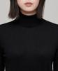 MUSINSA STANDARD WOMAN Damen Merinowolle-Mischung Feinstrick Rollkragenpullover [Schwarz]