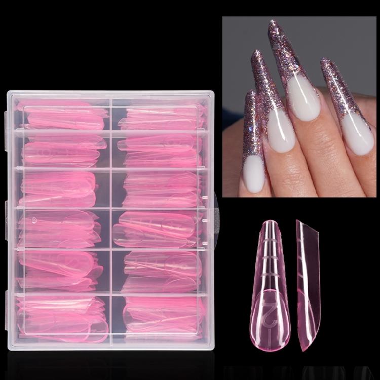 120Pcs ABS False Nail No Paper Support Required Comfortable Wearing For Quick Nail Extensions Manicure Lover