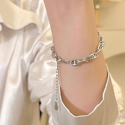 Neues süßes Armband mit Schweinchennasenringschnalle für Damen, einfaches, modisches und vielseitiges Bastelprojekt für Freundinnen und Studenten