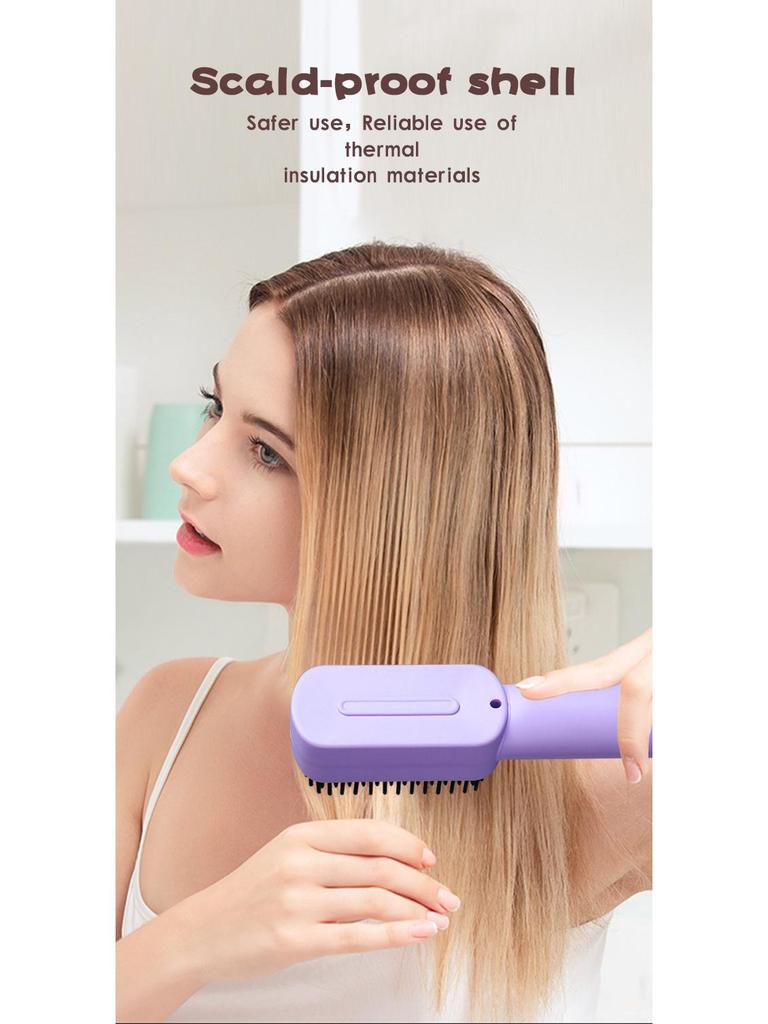Dual-Purpose Ionic Hair Straightener & Curler Comb