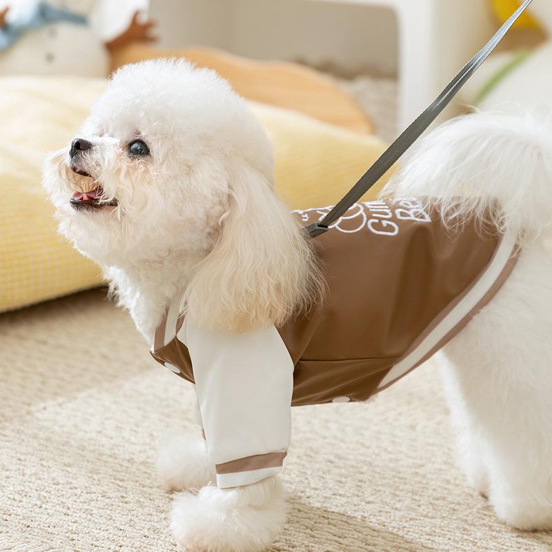 Puppy dog autumn and winter warm sports baseball jersey than bear Yorkshire teddy velvet cat pet cotton-padded jacket