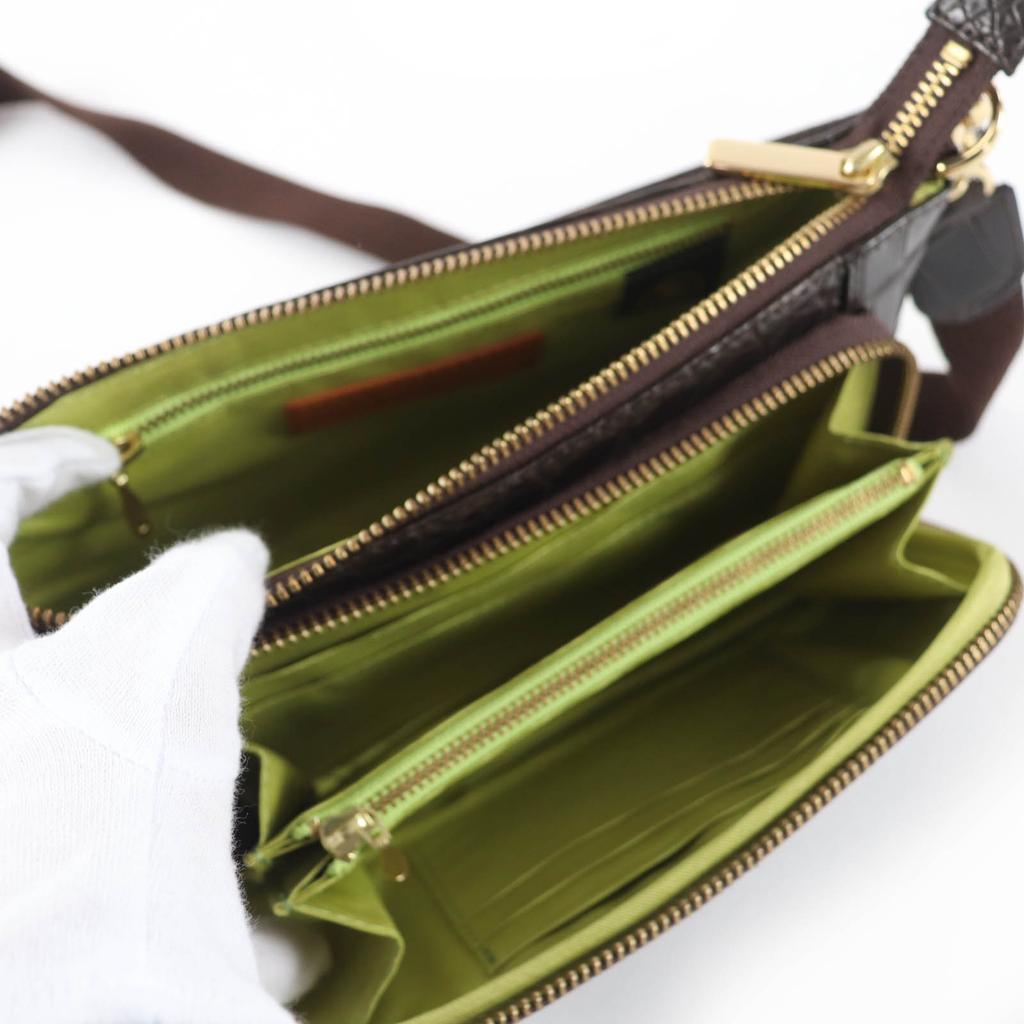 Ausgezeichnete Balaid’or Schultertasche Krokodilleder 2-Wege-Handtasche mit JRA-Etikett Gebraucht