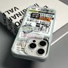 Ticket Label Phone Case For Iphone 11 Pro Max 17 Air 16 15 14 Pro 13 12 11 15 Plus Transparent Silicone Soft Cover