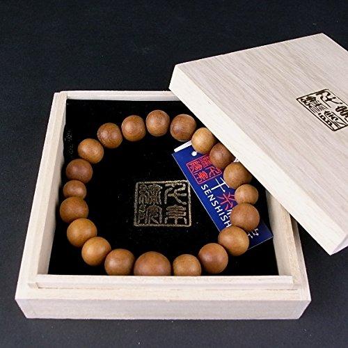

[Senshi Shuin] Authentic Indian Sandalwood Bracelet/Bracelet/Rosary, 12mm Main Beads, 5 Sizes (Small, 18 Beads Total)