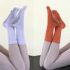 Mid Tube Five Finger Yoga Socks Women Cotton Anti Slip Professional Pilates Socks Indoor Ballet Dance Floor Fitness Sports Socks