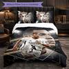 Kylian Mbappe Themed Bedding 3Pcs Duvet Cover Set Decorative Bed Linen For Teen Room Home Decoration