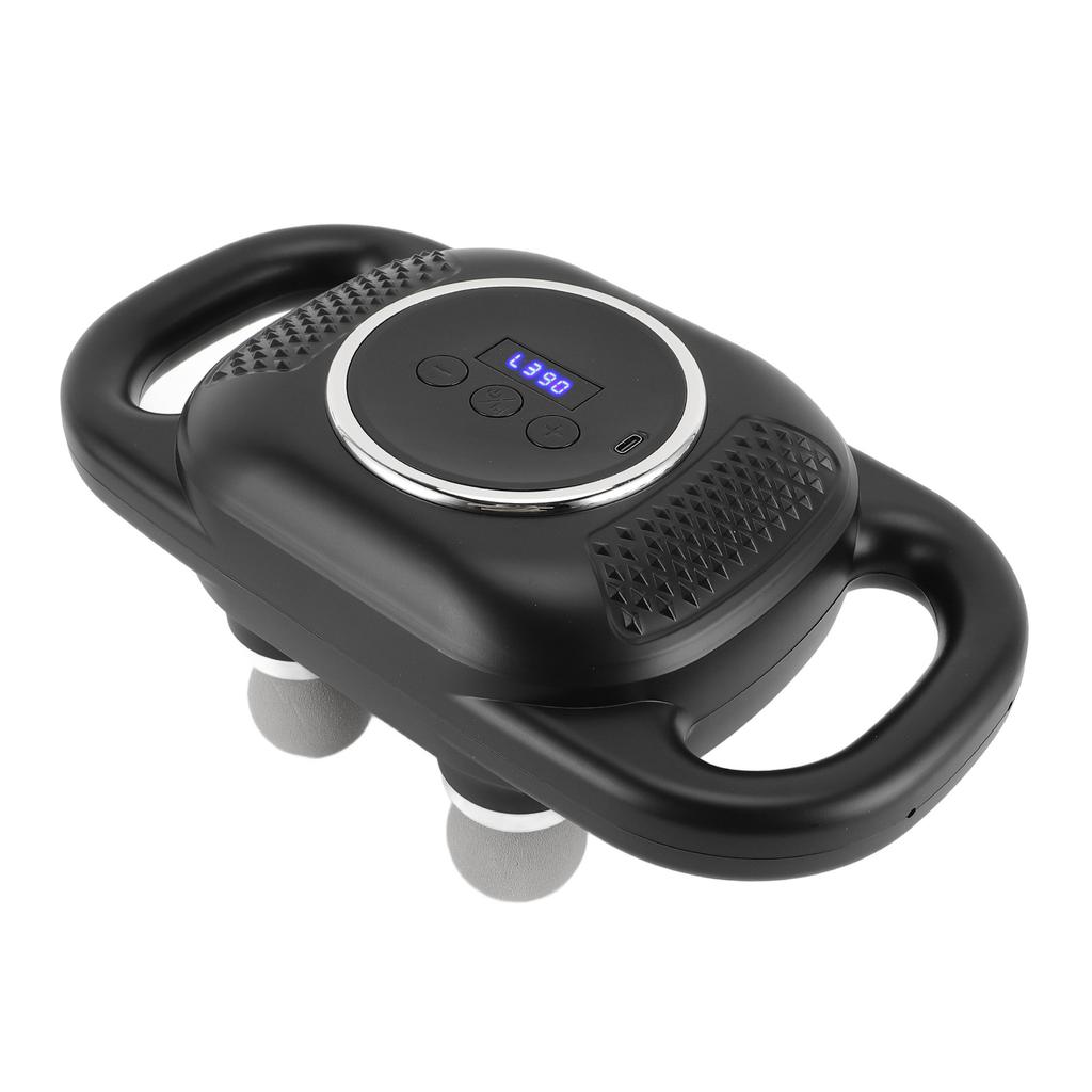 6 Heads Muscle Massager Rechargeable 10 Modes Smart Digital Display High Frequency Vibration Muscle Relaxation Massager for Back Neck Leg Shoulder