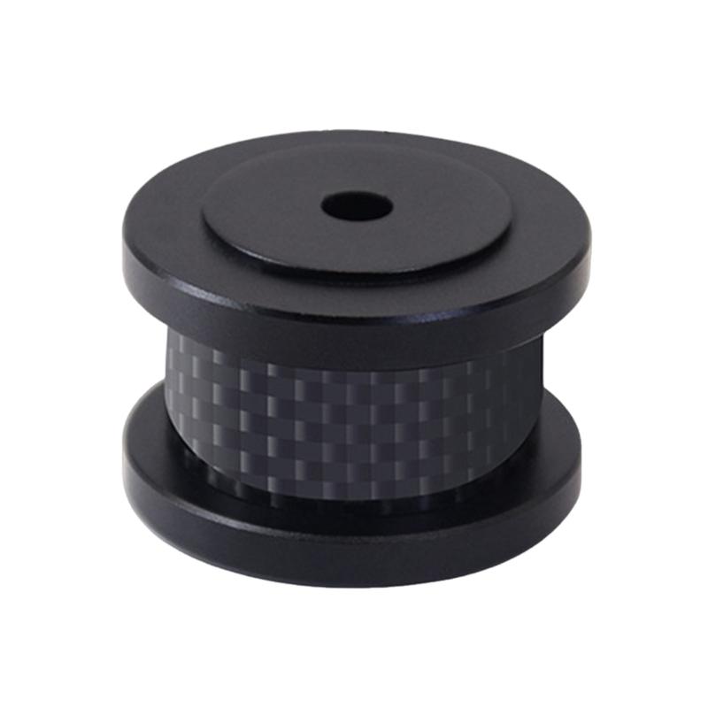 Speaker Pad Isolation Feet Pad Shock Absorbing Aluminum Carbon Subwoofer Isolator Mounting Turntable Recorder
