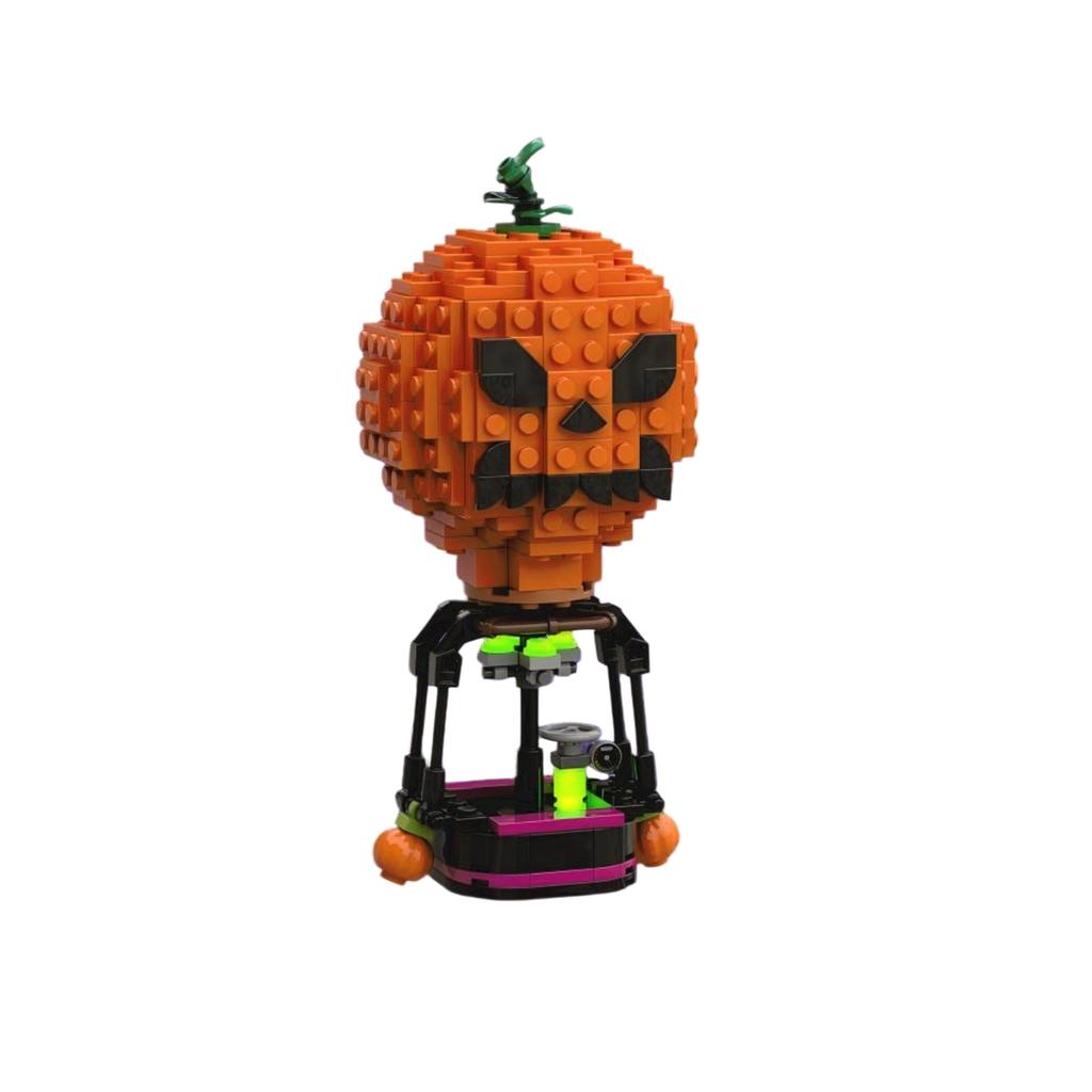Halloween Pumpkin Building Set - Small DIY Construction Toy for Creative Play