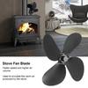 Aluminum Alloy Stove Fan Blades High Temperature Resistant 4 Blades Heat Powered Fan Heavy Duty High Performance