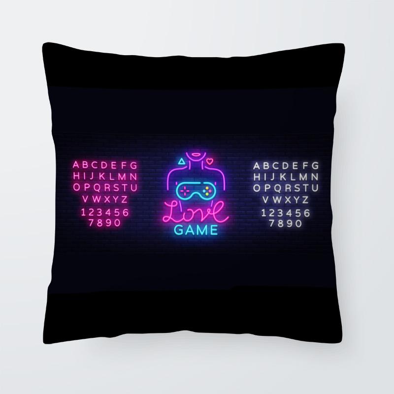 Super Hot Gaming Fan Video Game Pad Cushion Cover Decorative Pillowcase Living Room Sofa  Bed Cart Throw Pillow