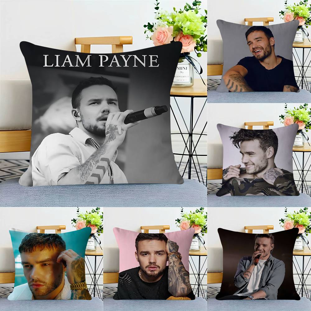 Singer L-LiamS P-Payne Personalized Picture Text Home Decorative Pillows Household Gifts 45x45cm