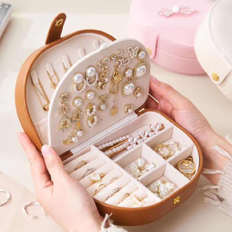 Practical Sturdy Leather Jewelry Container Drawers Home Accessory Portable Decoration for Collectors and Enthusiasts