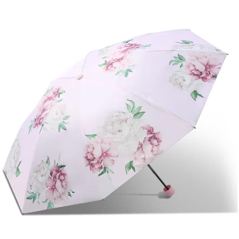 Heaven 38066E Floral Blackout Folding Umbrella
