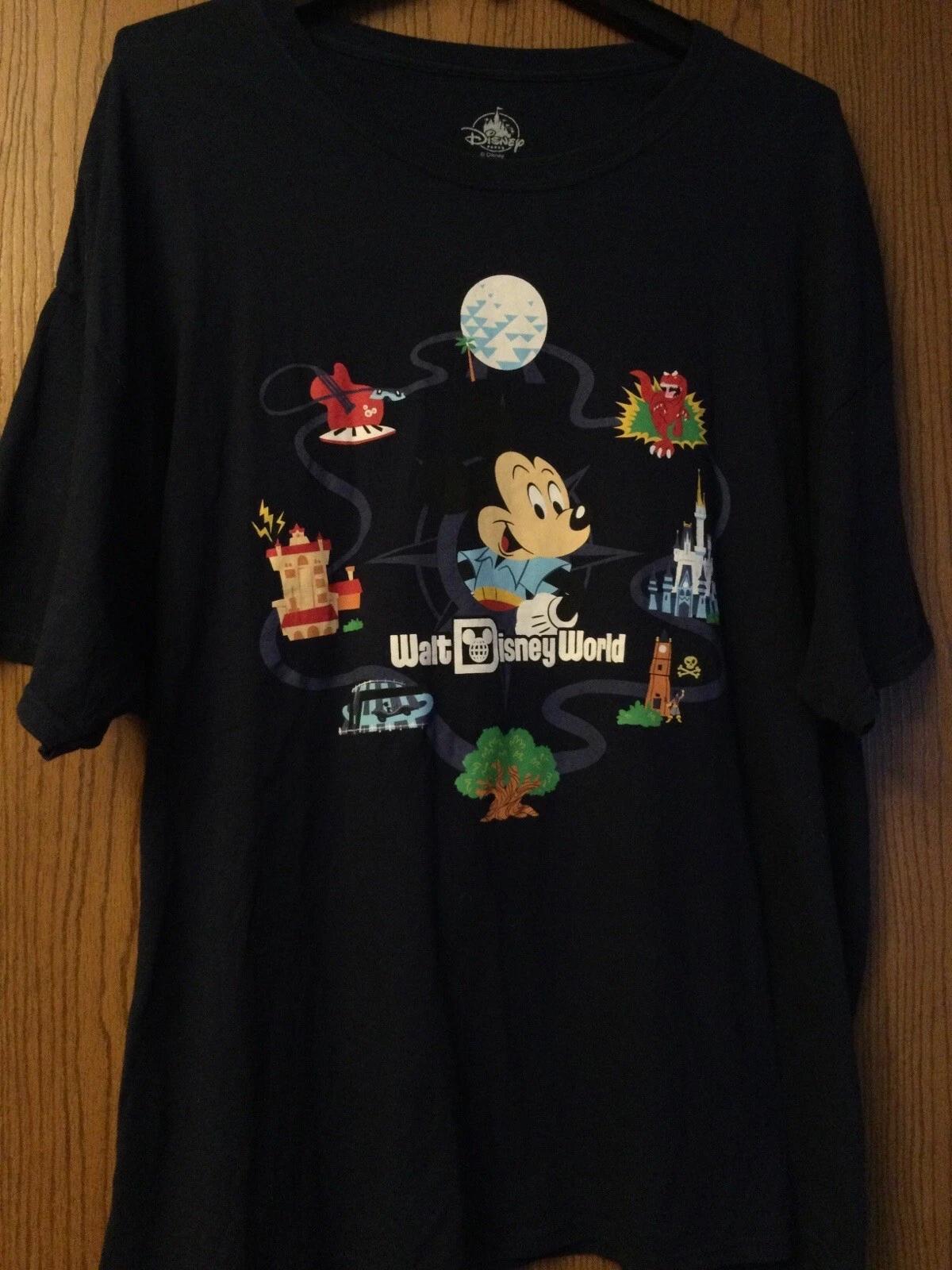 Mickey Mouse - “Walt Disney World” - Black Shirt - 3XL - Disney 3XL