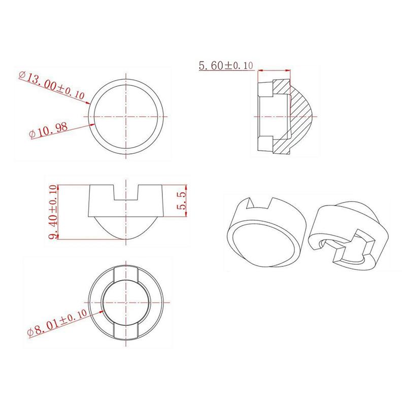 10Pcs 13Mm Led Lens 1W 3W 5W High Power Lights Lense 15 30 45 60 90 100 Degree Pmma Smooth Face For Infrared Monitor Cctv