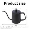 350ml minimalist coffee hand pot with stainless steel handle,use for tea and coffee,essential for restaurants,homes,and camping