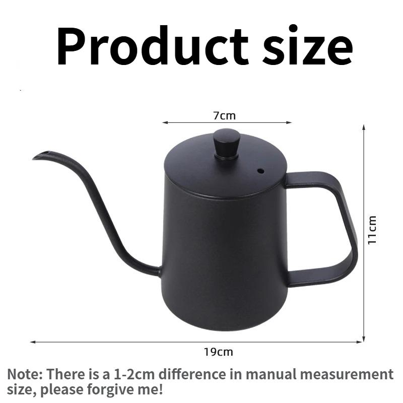 350ml minimalist coffee hand pot with stainless steel handle,use for tea and coffee,essential for restaurants,homes,and camping