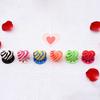 3D Printed Love Heart Ornament Mini Spiral Heart Shape Sculpture Figurine Spiral Heart Fidget Toy Valentine's Day Decoration Gift