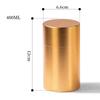 Luftdichte Geruchsdichte Teedose aus Aluminiumlegierung Mini Kräuter Vorratsbehälter Tragbarer Kaffee Aufbewahrungsbehälter Auslaufsichere Teedose