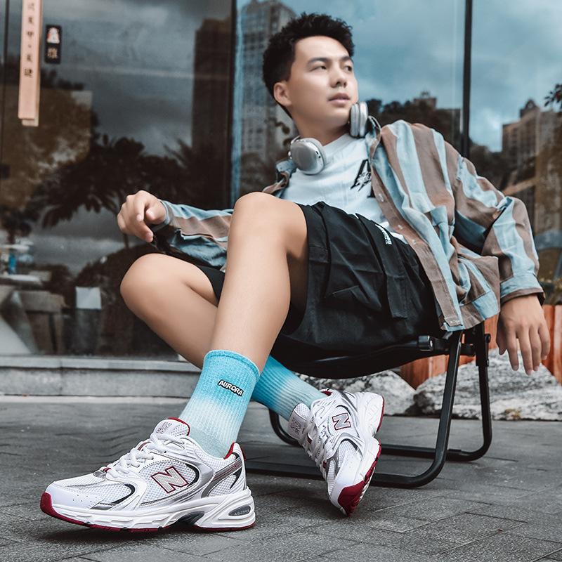 Buty Putian czysto oryginalne New Balance modne męskie buty do biegania buty sportowe modne srebrnoszare oddychające buty męskie i damskie