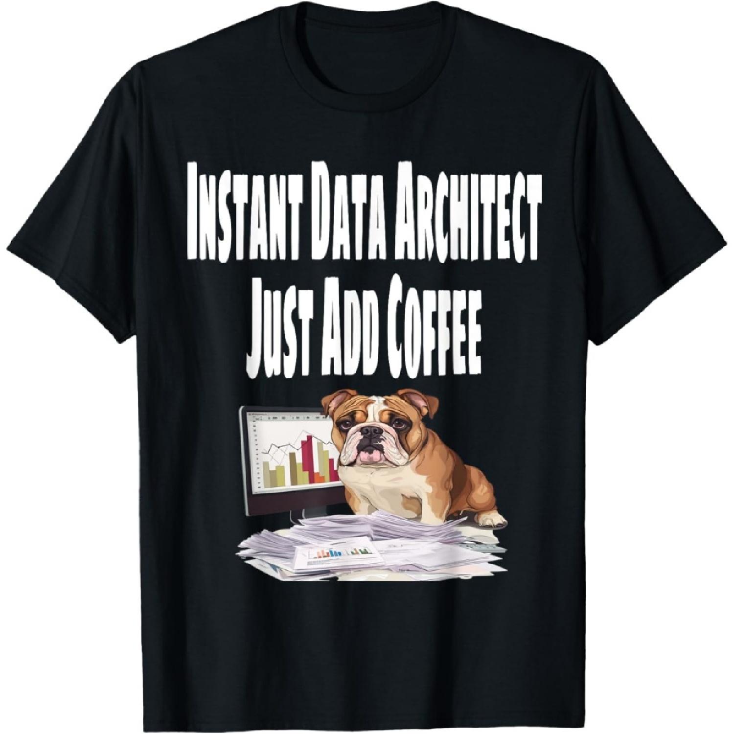 Funny Instant Data Architect Spreadsheet Lover Data Analyst T-Shirt S чёрный