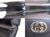 Authentic GUCCI GG Dark Brown Leather Round Zip Wallet #a735  Refurbished